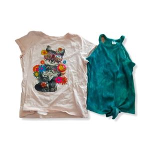 Girls tank and shirt bundle size 8 and 10
